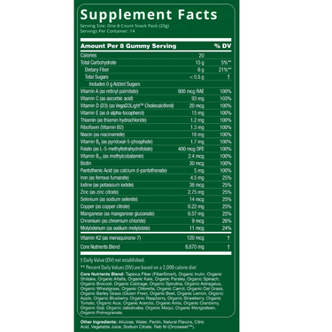 ADULT SUPERFOODS GREENS GUMMIES SUGAR FREE